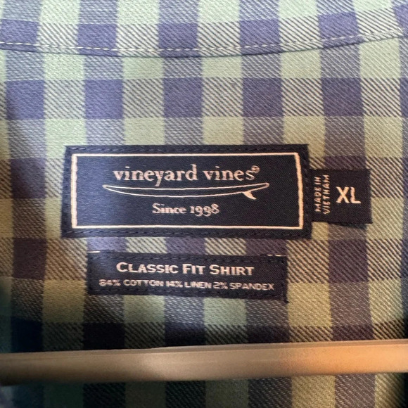 Vineyard Vines Men’s Long Sleeve Button Up Shirt Soft Flannel like feel Size XL - Picture 5 of 6